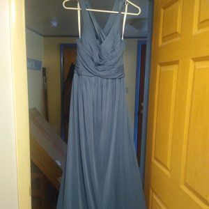 Steel Blue Bridesmaid dress from David's Bridal